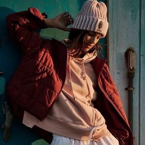 Free People Packable Pippa Jacket in Sour Cherry